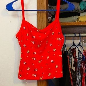 Woman's floral tank top